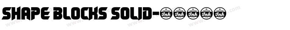 Shape Blocks Solid字体转换